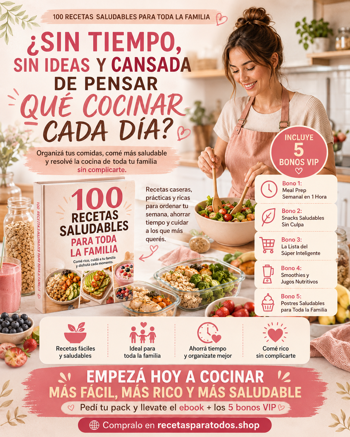 RECETAS SALUDABLES PARA TODA LA FAMILIA - PACK BASICO